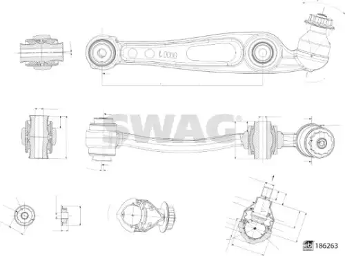 Рычаг подвески SWAG 33 11 0332