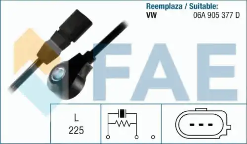 Датчик детонации 60126 FAE