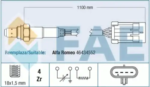 лямбда-зонд AR 77361 FAE