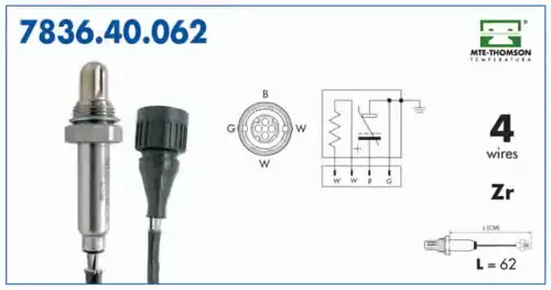 лямбда-зонд BMW 7836.40.062 MTE-THOMSON