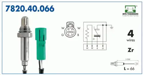 лямбда-зонд универсальный All 7820.40.066 MTE-THOMSON