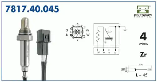лямбда-зонд универсальный All 7817.40.045 MTE-THOMSON