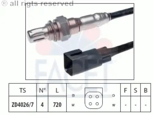 лямбда-зонд Ford 10.7799 FACET