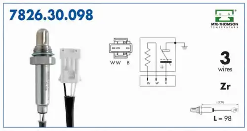 лямбда-зонд Volv 7826.30.098 MTE-THOMSON