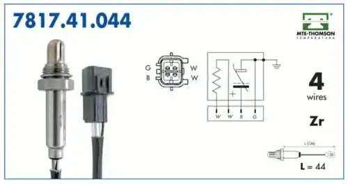 лямбда-зонд универсальный Audi 7817.41.044 MTE-THOMSON