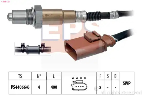 лямбда-зонд SEAT 1.998.126 EPS