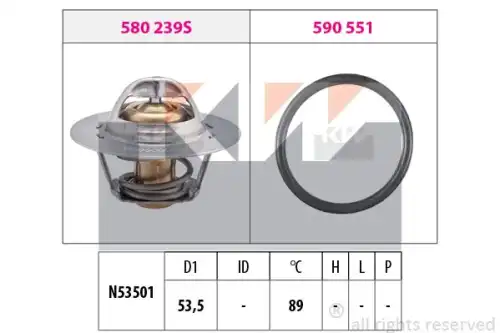 Термостат системы охлаждения KW 580 239