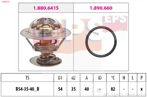 Термостат системы охлаждения EPS 1.880.641