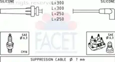 компл. высоковольт. проводов Chry 4.9508 FACET