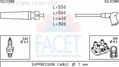 ком-т проводов Chev 4.9509 FACET