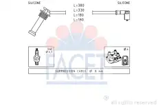 компл. высоковольт. проводов Ford 4.9625 FACET