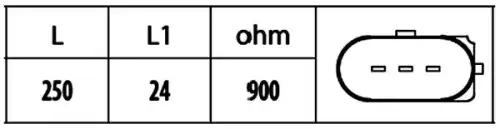 ДАТЧИК ИМПУЛЬСОВ 6PU 009 146-581 HELLA