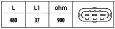 датчик положения коленвала AR 6PU 009 146-461 HELLA