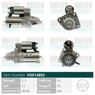 Стартер HOFFER H5014892