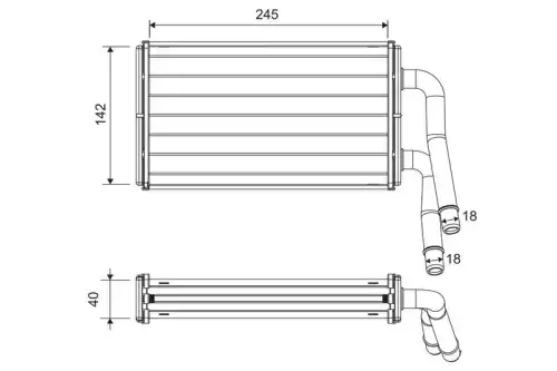 Радиатор печки VALEO 811599