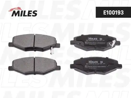 Тормозные колодки дисковые MILES E100193