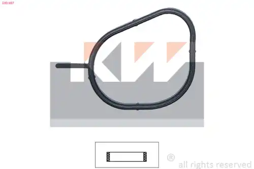 Прокладка глушителя KW 590 697