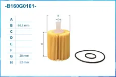 Фильтр масляный CWORKS B160G0101