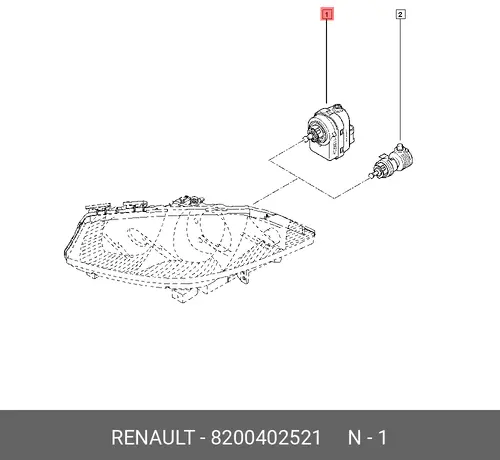 Фара RENAULT 8200402521