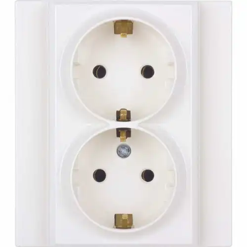 Nilson Розетка 2-местн. СУ advantage белый, 20111024