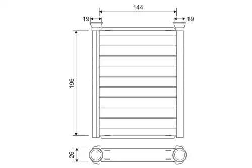 Радиатор печки VALEO 811589