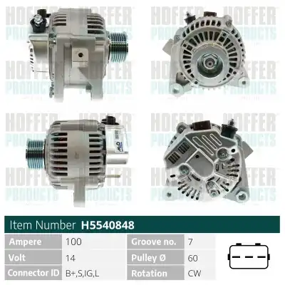 Генератор HOFFER H5540848