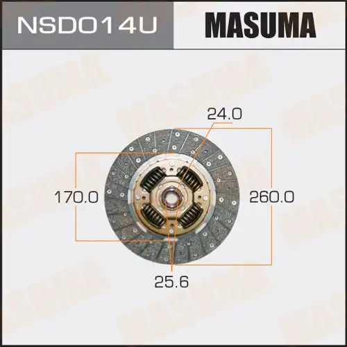 Диск сцепления MASUMA NSD014U