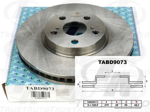 Тормозной диск TRUSTAUTO TABD9073