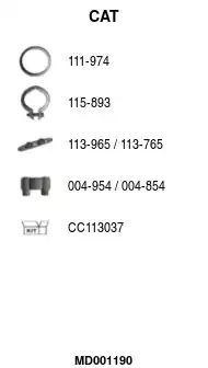 Катализатор MD001190 FA1