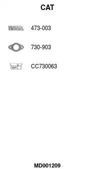 Катализатор MD001209 FA1