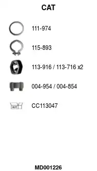 Катализатор MD001226 FA1