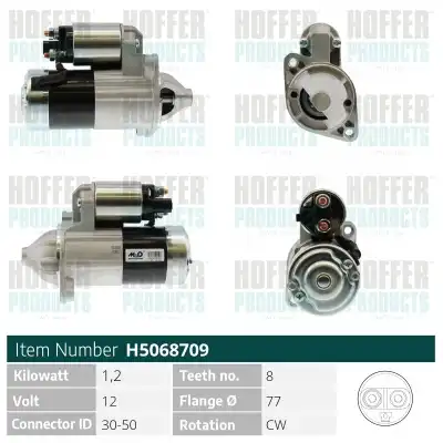 Стартер HOFFER H5068709