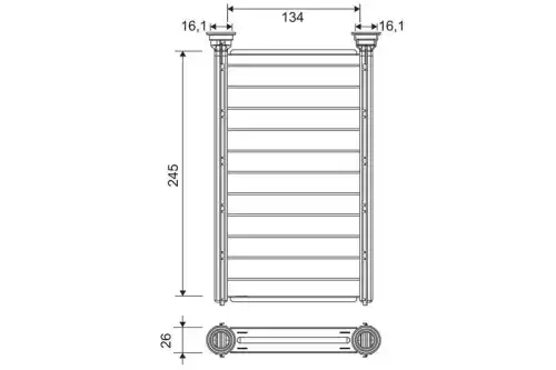 Радиатор печки VALEO 811646