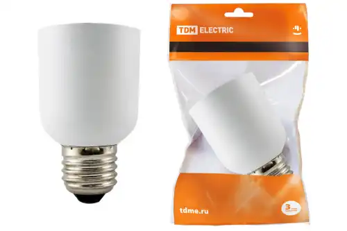 TDM Переходник E27-E40, белый, SQ0335-1004 TDM ELECTRIC