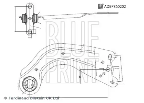 Рычаг подвески BLUE PRINT ADBP860202