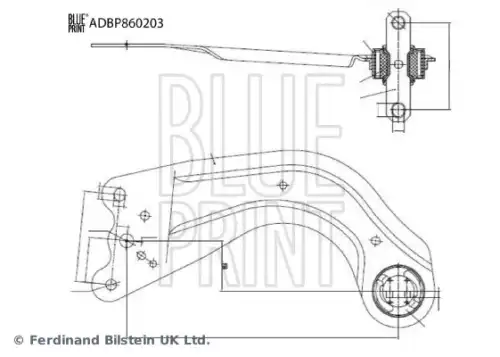 Рычаг подвески BLUE PRINT ADBP860203