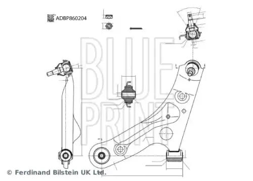 Рычаг подвески BLUE PRINT ADBP860204