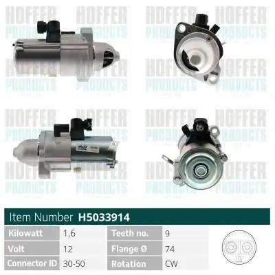 Стартер HOFFER H5033914