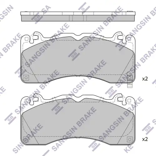 Тормозные колодки дисковые SANGSIN SP4312