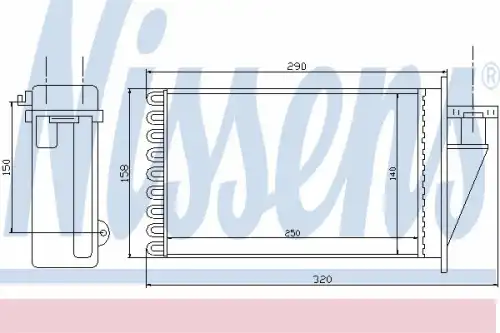 Радиатор печки NISSENS 71444