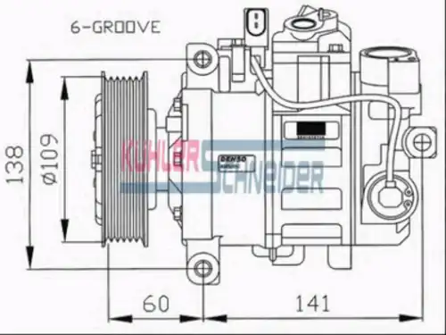 компрессор кондиционера Audi 8400101 KUHLER SCHNEIDER