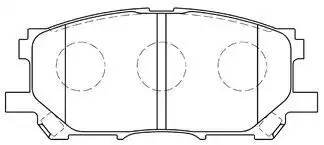 Тормозные колодки дисковые AISIN A1N110