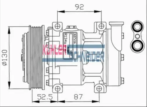 компрессор кондиционера AR 8432301 KUHLER SCHNEIDER