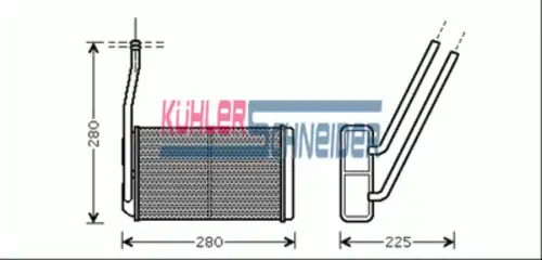 Радиатор печки KUHLER SCHNEIDER 1190041