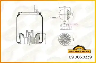 Пневмоподушка SONDER 090030339