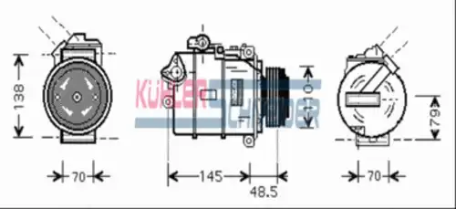 компрессор кондиционера BMW 8404801 KUHLER SCHNEIDER