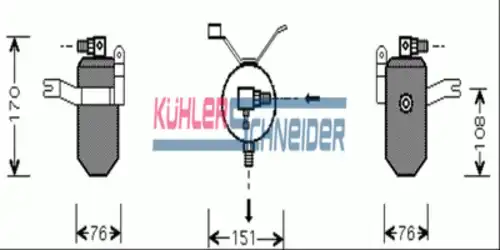 Осушитель кондиционера KUHLER SCHNEIDER 8934101