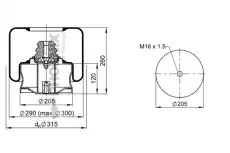 пневмоподушка \MB 1 F 20 C-1 PHOENIX