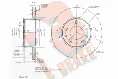 Тормозной диск R BRAKE 78RBD20020