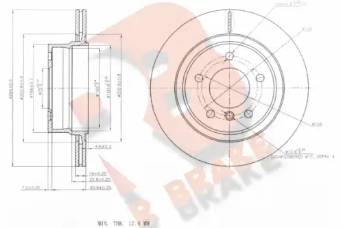 Тормозной диск R BRAKE 78RBD26087